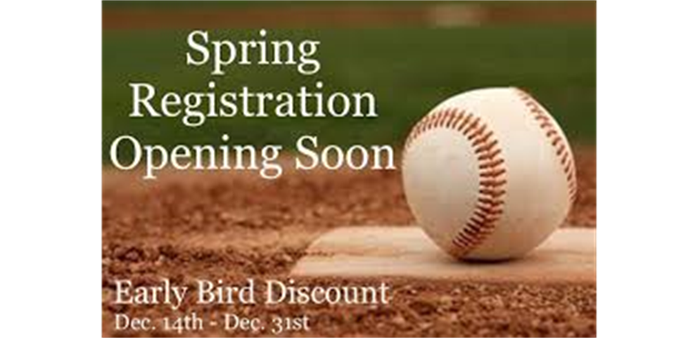 Spring Registration Opens 12/14