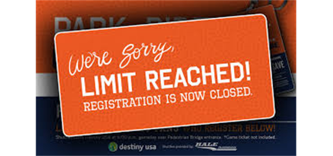 All divisions are closed for registration