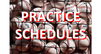 Practice Schedules Announced